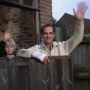 martin and david waving
